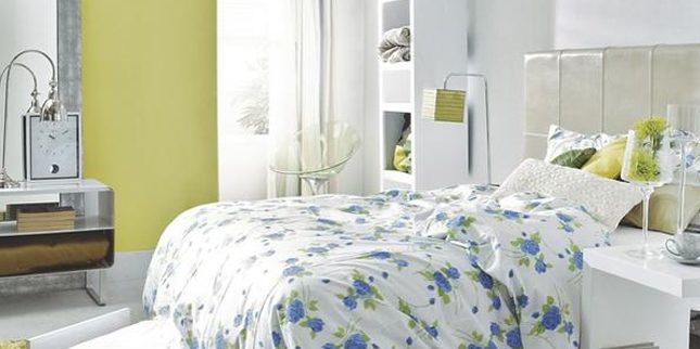 Decorar el dormitorio en azul verde y blanco | Muebles Amets